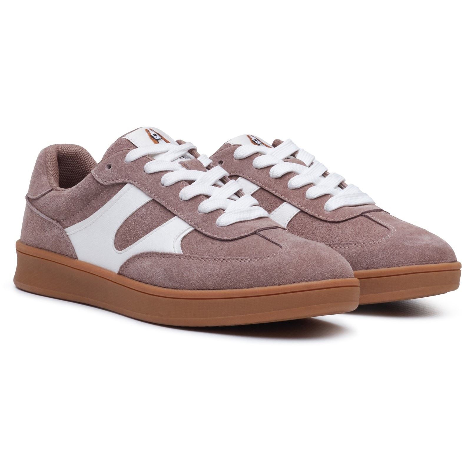 Hush Puppies Maura Suede Women's Stone Trainers