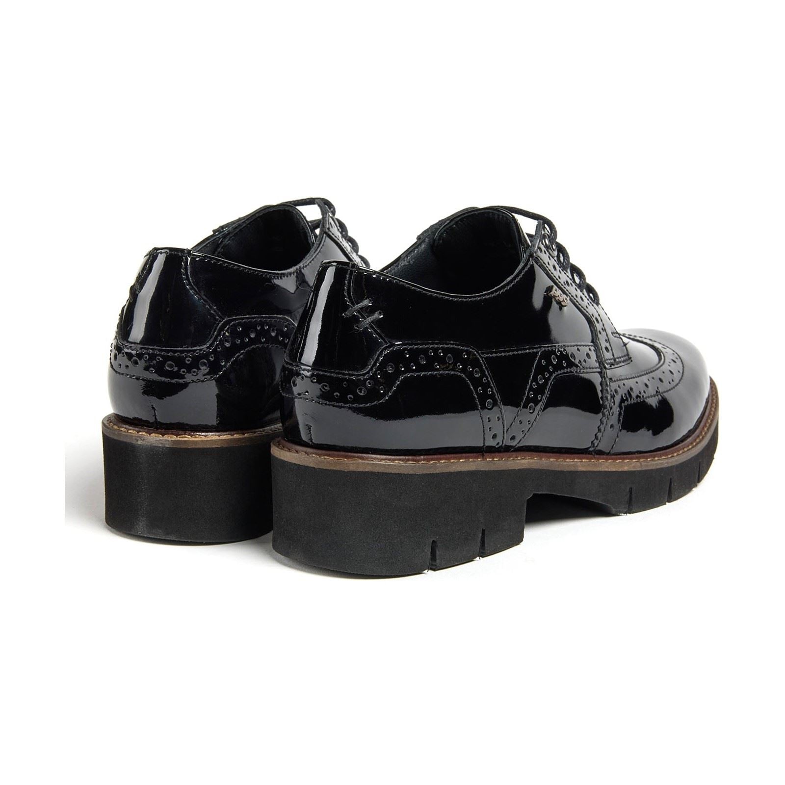 Pod Kacey Leather Women's Black Brogues Shoes