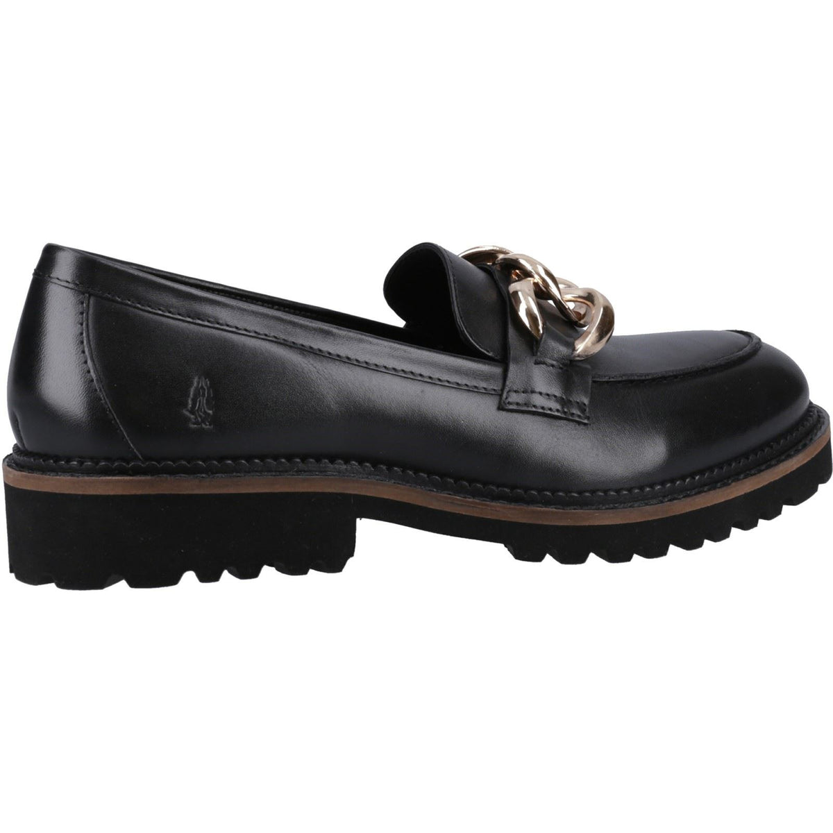 Hush Puppies Gianna Leather Women's Black Loafers
