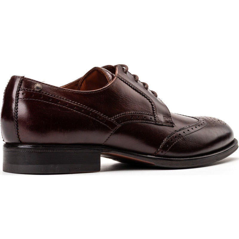 Base London Bell Leather Men's Burnt Brown Brogues Shoes