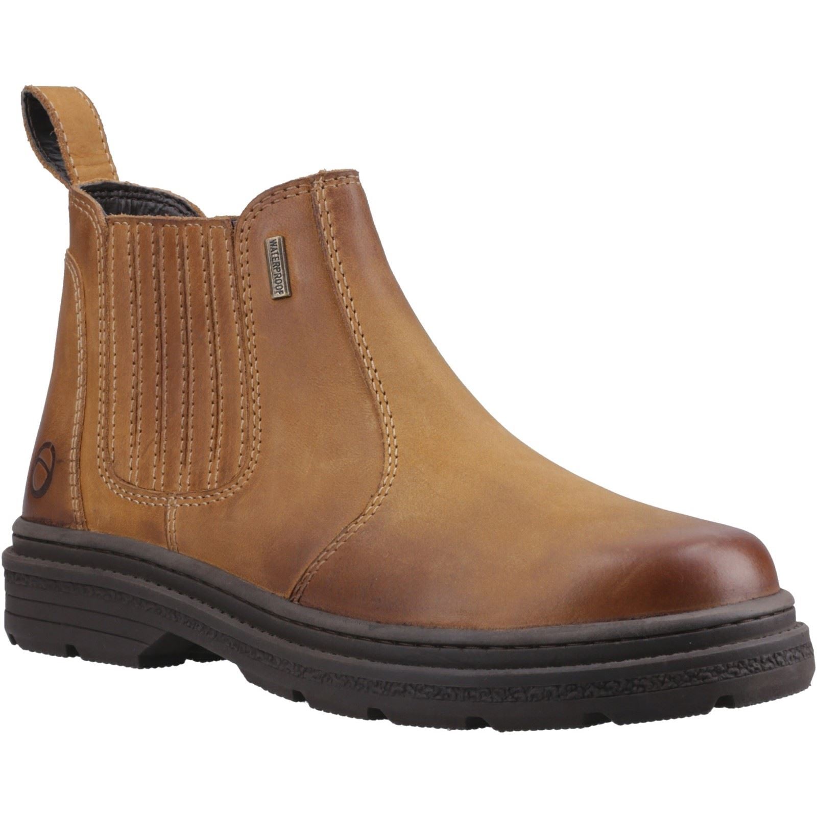 Cotswold Bisley Leather Men's Tan Ankle Boots