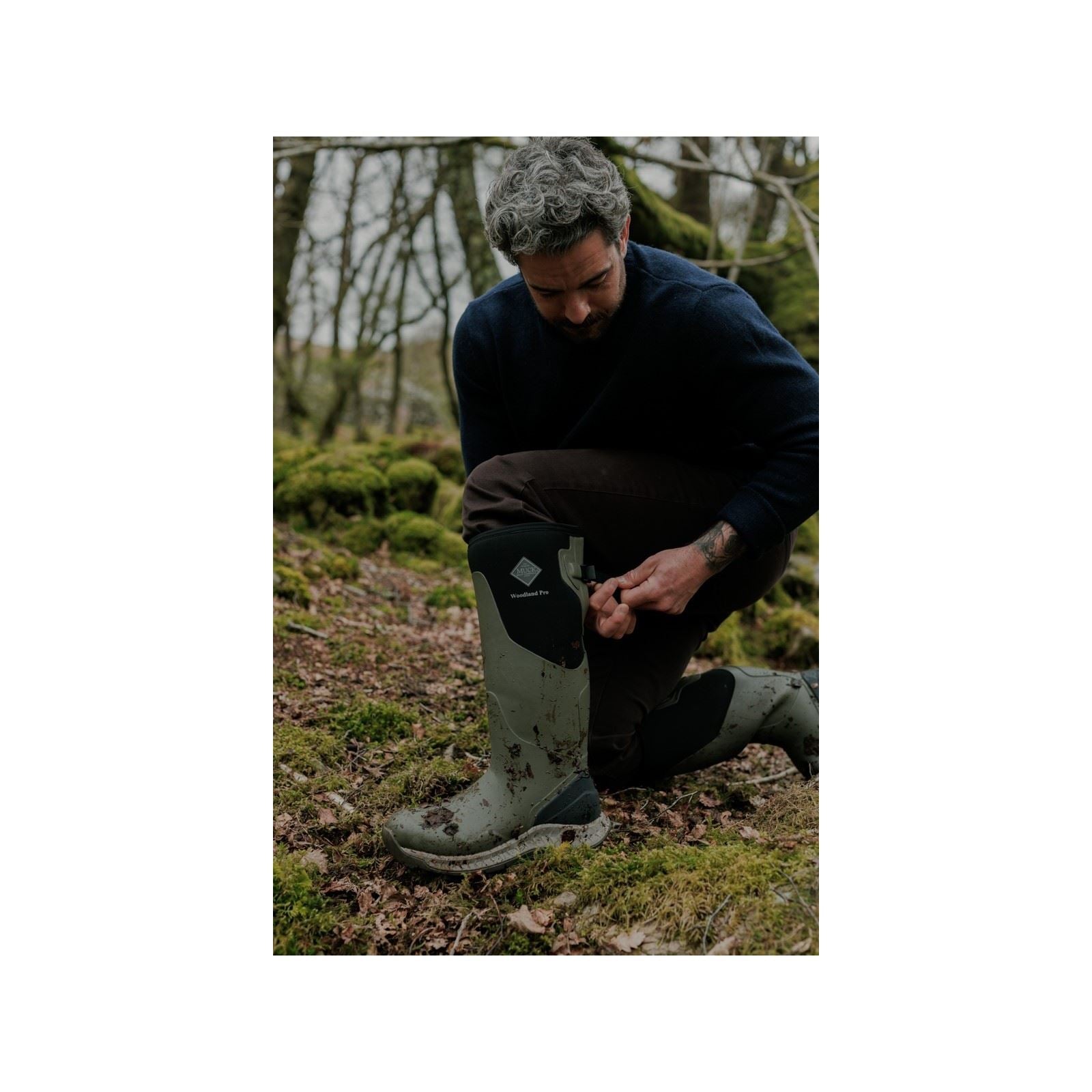 Muck Boots Woodland Pro Rubber Men's OLIVE Wellington Boots