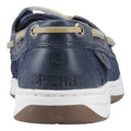 Sperry Angelfish Leather & Cotton Women's Navy Boat Shoes
