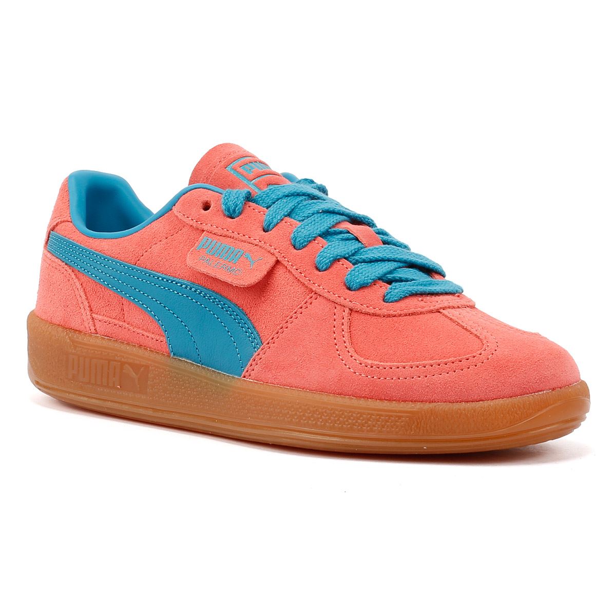 Puma Palermo Leather Pink/Blue Trainers