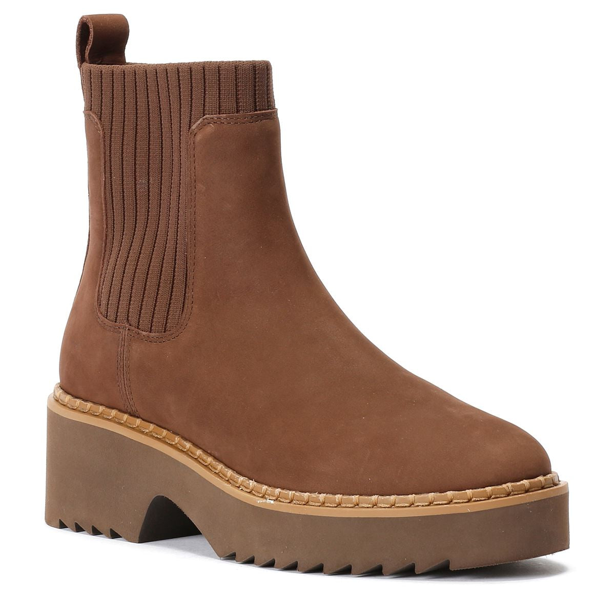 TOMS Millie Nubuck Leather Women's Dark Brown Boots