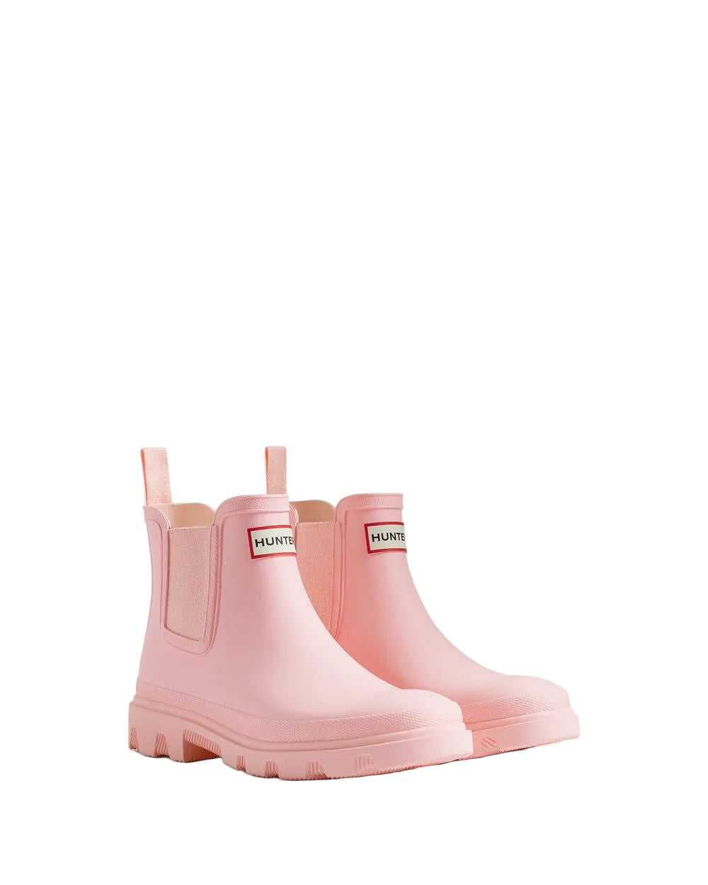 Hunter Downpour Chelsea Rubber Women's Parfait Pink Wellington Boots