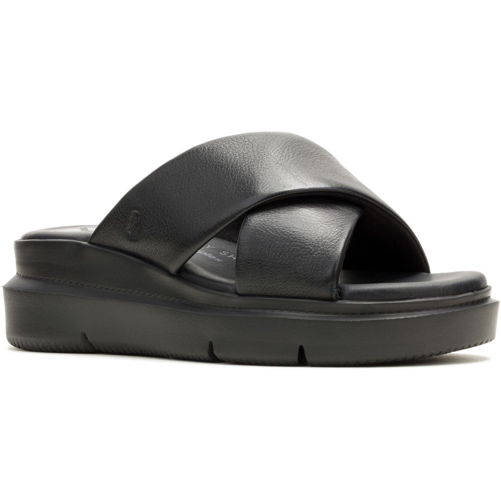 Hush Puppies Uplift Leather Women's Black Sandals