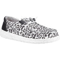 HEYDUDE Wendy Leopard Cotton Blend Women's Black/Grey Loafers