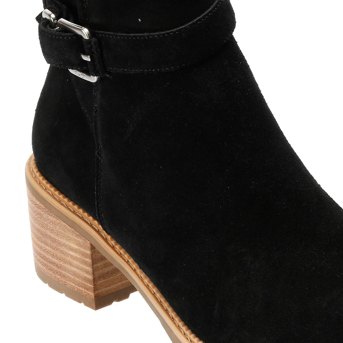TOMS Hailey Buckle Suede Women's Black Boots
