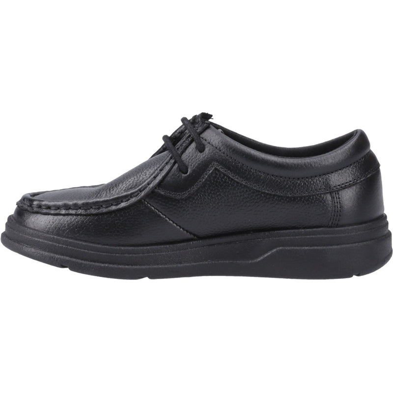 Hush Puppies Ronan Mocc Leather Junior Black Moccasins Shoes