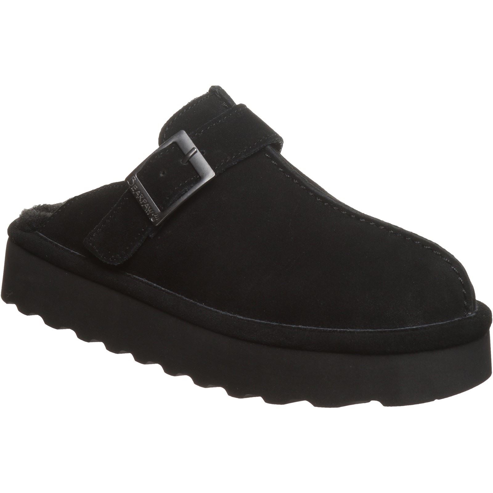 Bearpaw Moxie Suede Women's Black Slippers