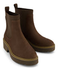 TOMS Millie Nubuck Leather Women's Dark Brown Boots