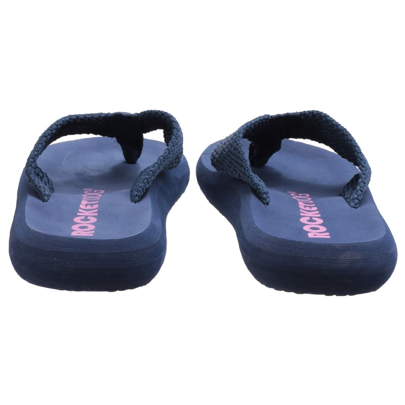 Rocket Dog Sunset Webbing Women's Navy Flip Flops