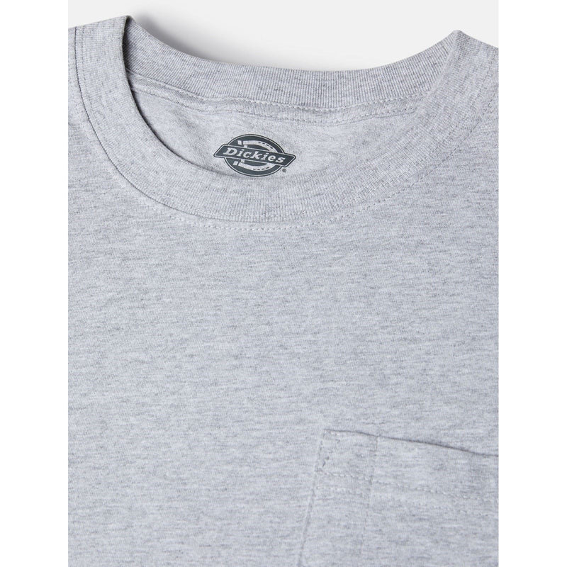 Dickies Pocket Long Sleeve Cotton Men's Grey T-Shirt