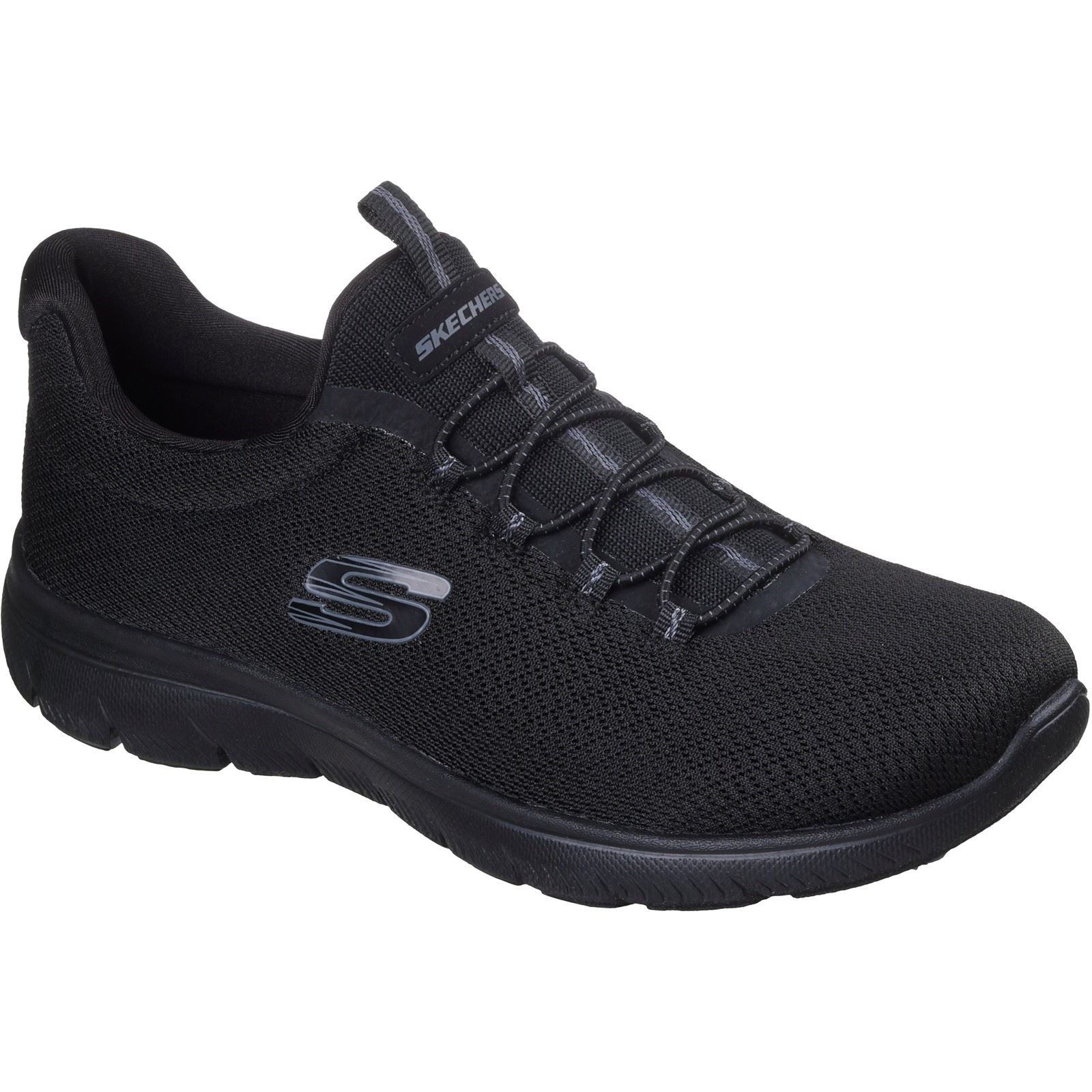 Skechers Summits Summer Blush Textile Women's Black Trainers