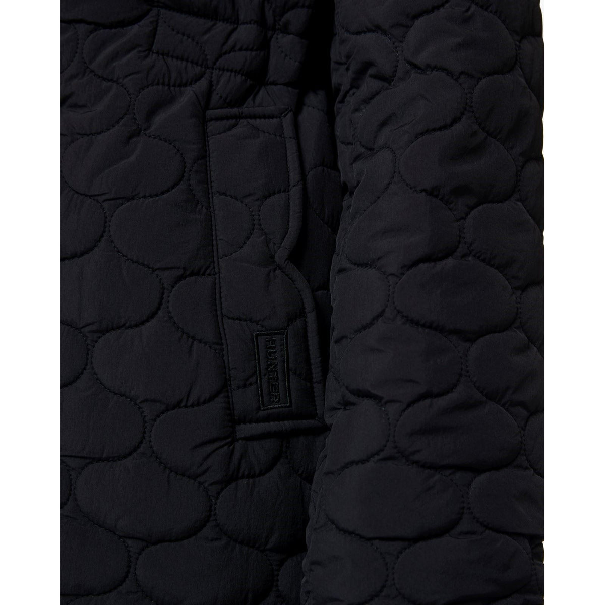Hunter Somerset Quilted Overcoat Women's Black Quilted Overcoats