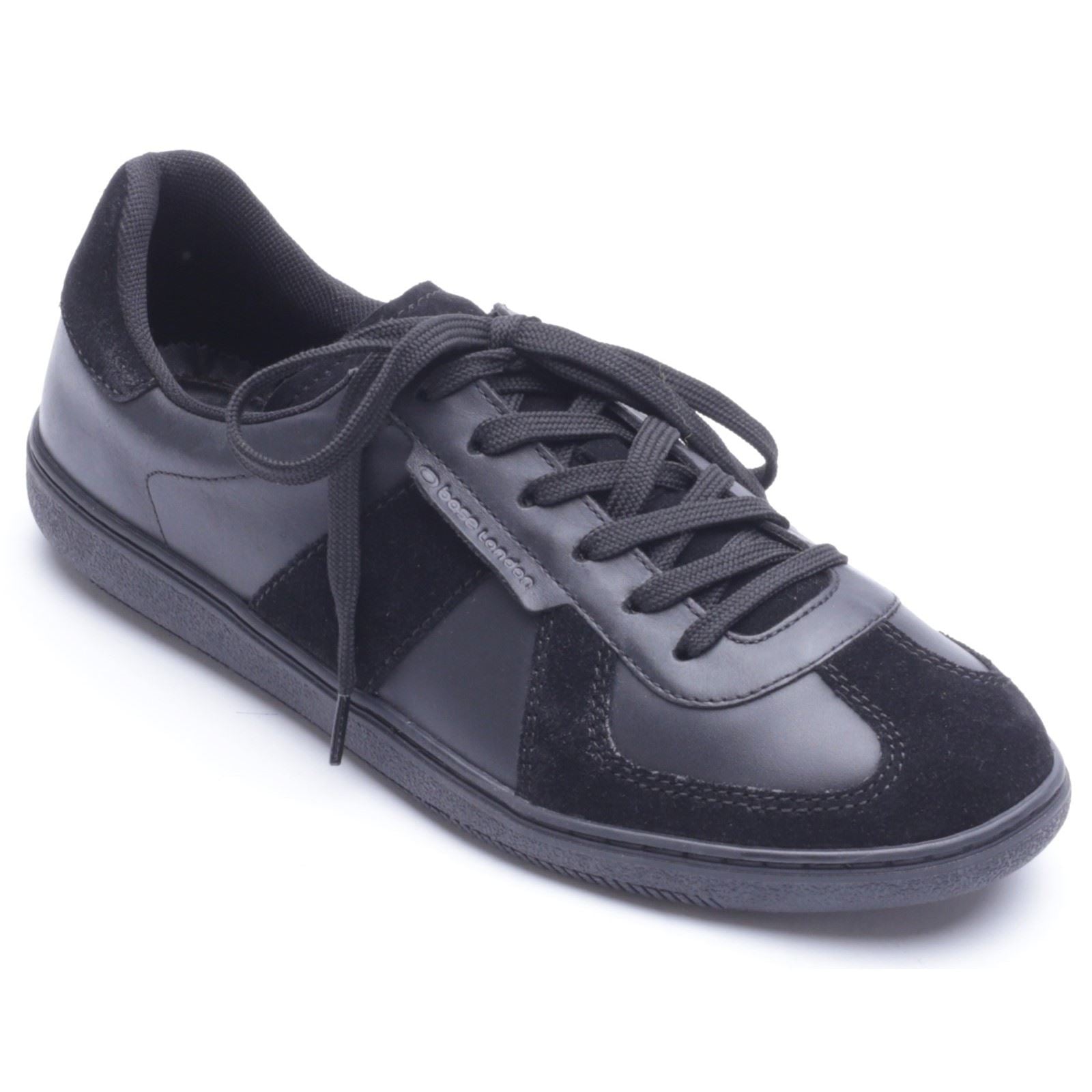 Base London Tommo Leather Men's Black Trainers