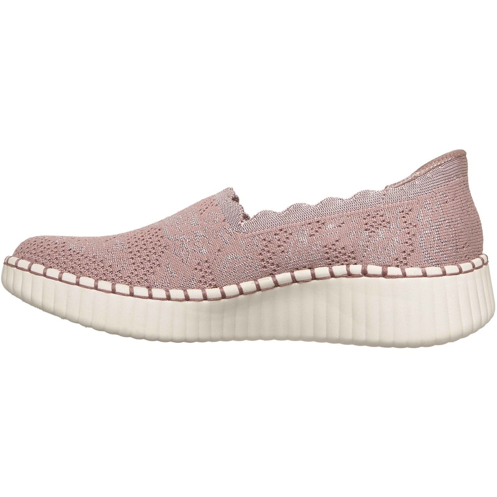 Skechers Wilshire Boulevard Polyester Women's Mauve Trainers