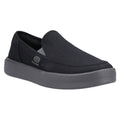 HEYDUDE Sunapee Canvas 100% Cotton Men's Black/Charcoal Loafers