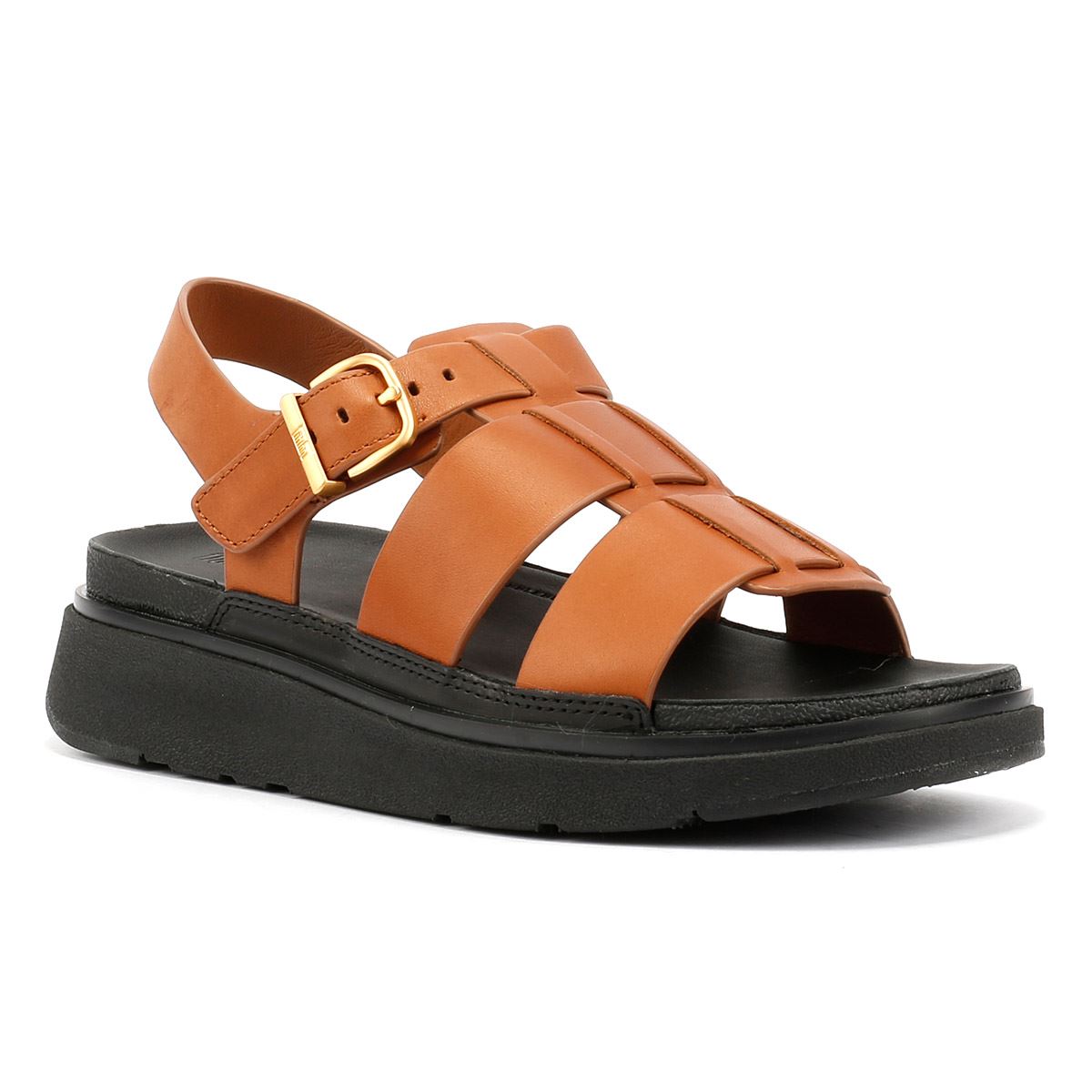 FitFlop GEN-FF Fisherman Leather Women's Deep Tan Sandals
