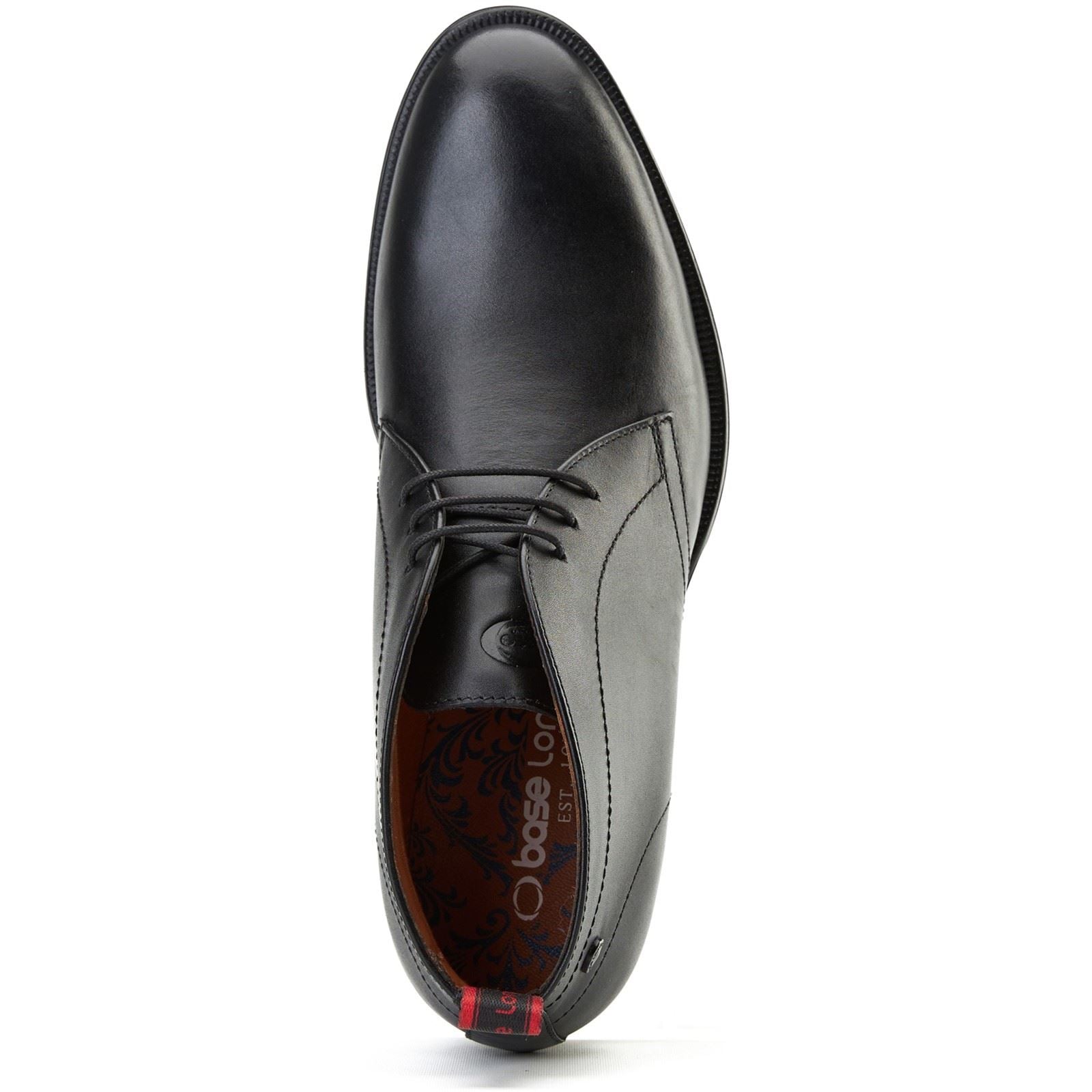 Base London Wallis Leather Men's Black Ankle Boots