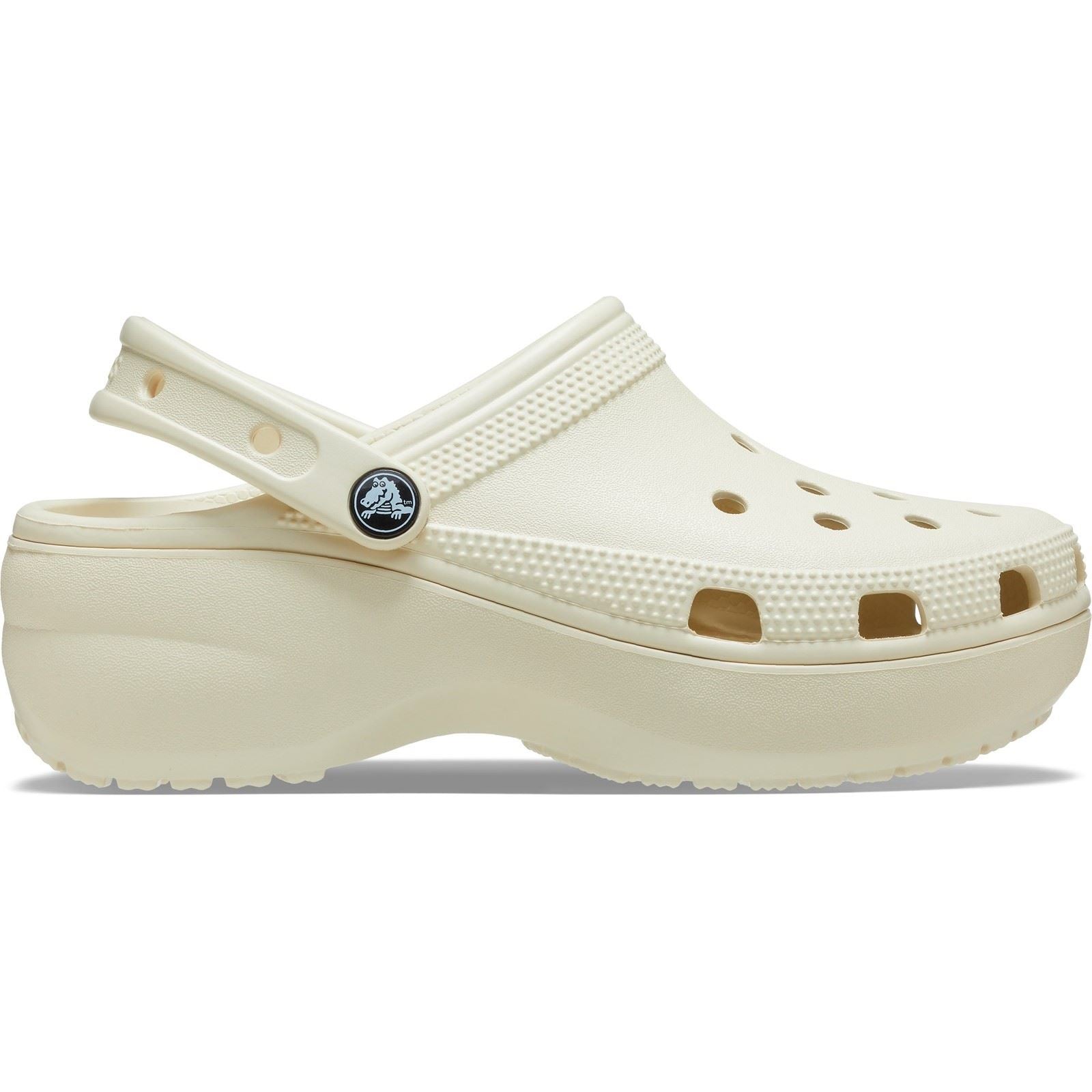 Crocs Classic Platform Synthetic Women's Bone Clogs