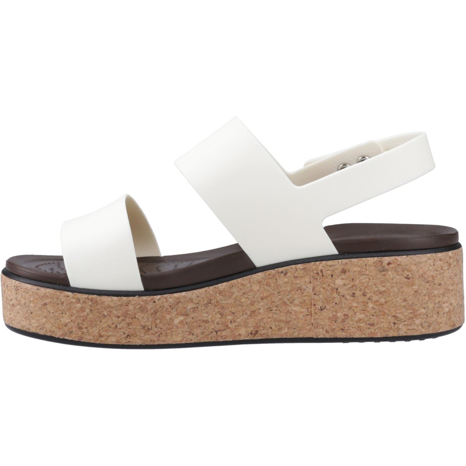 Crocs Brooklyn Cork Synthetic Women's Chalk Sandals