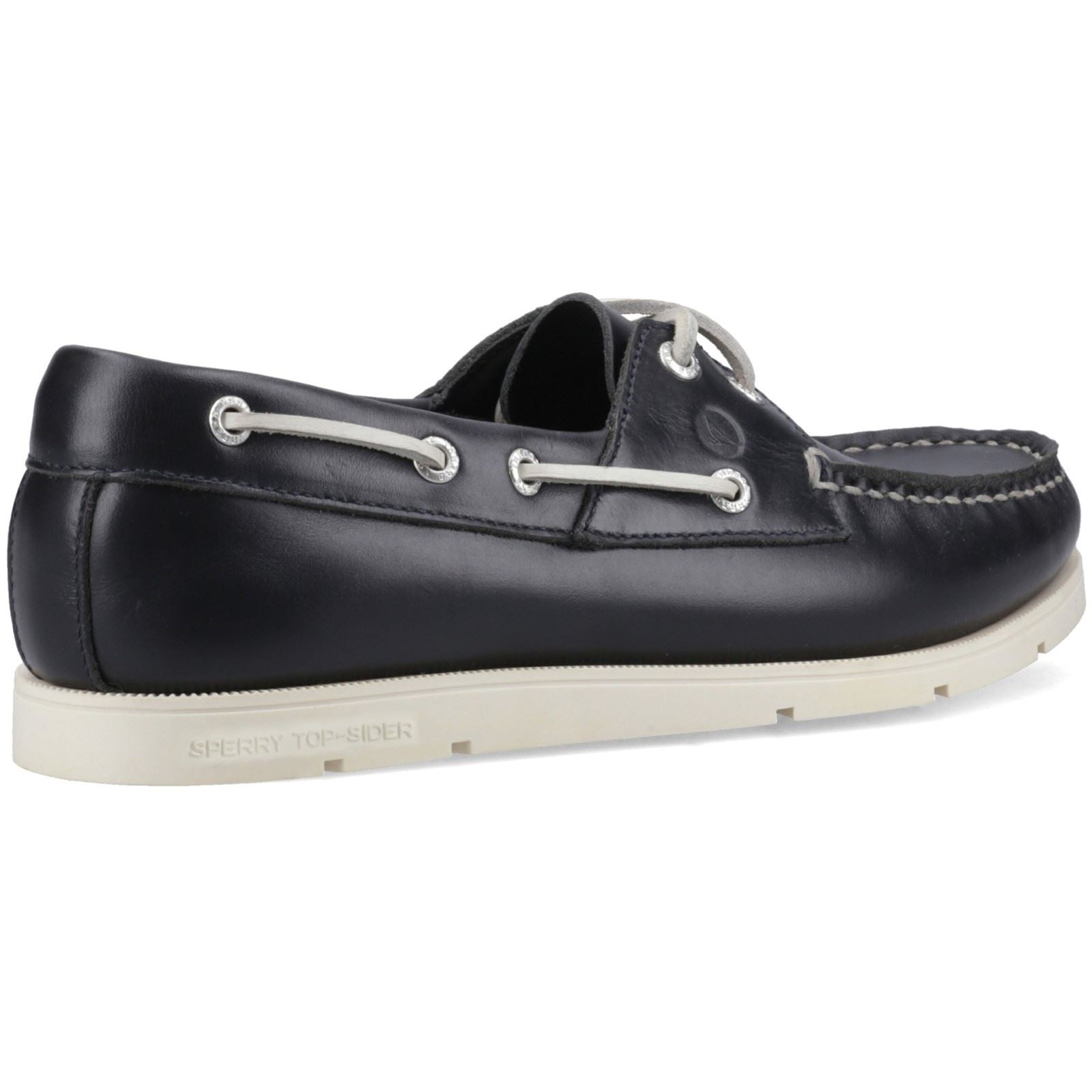 Sperry Oakland 2 Eye Boat Leather Men's Navy Boat Shoes
