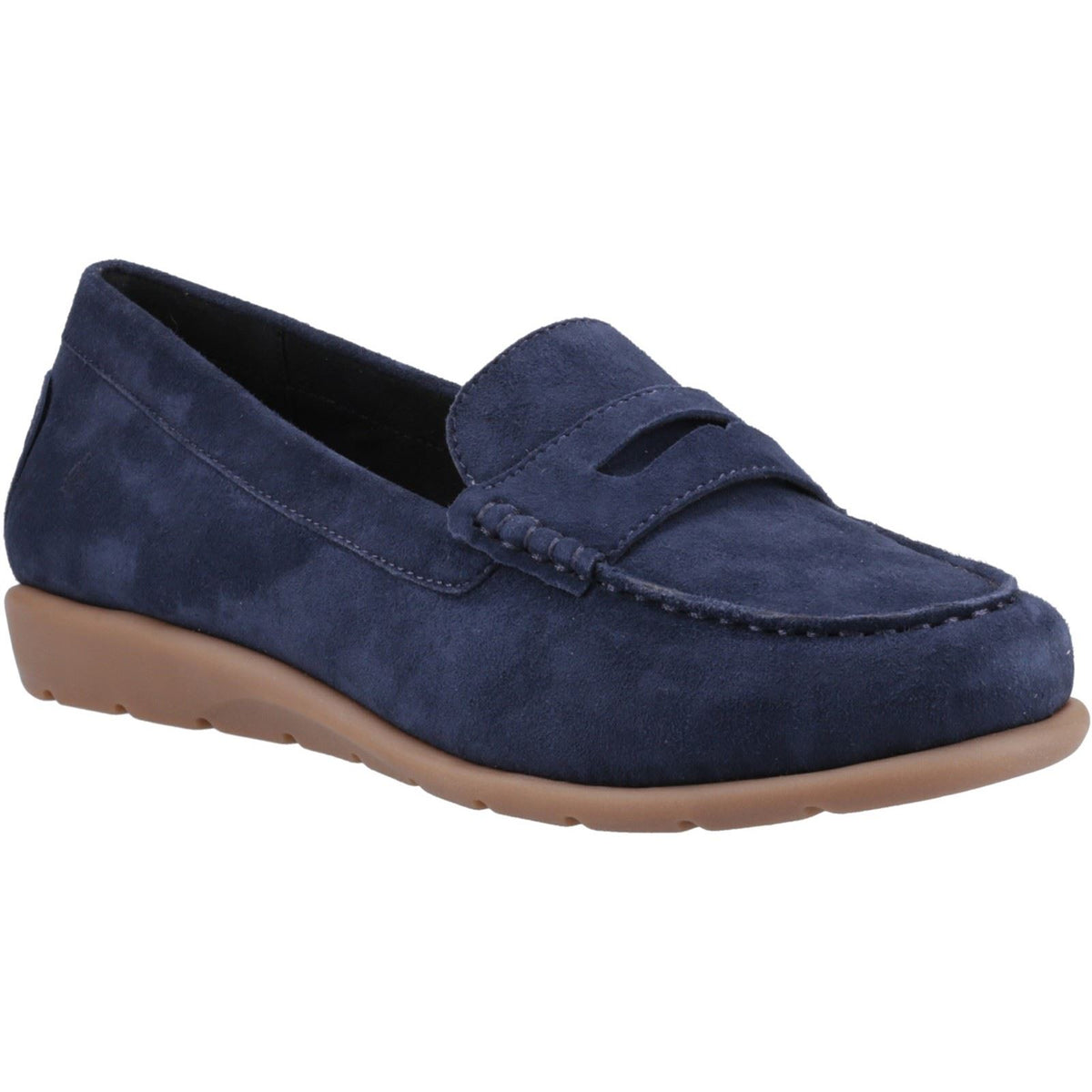 Hush Puppies Shelby Suede Women's Navy Loafers