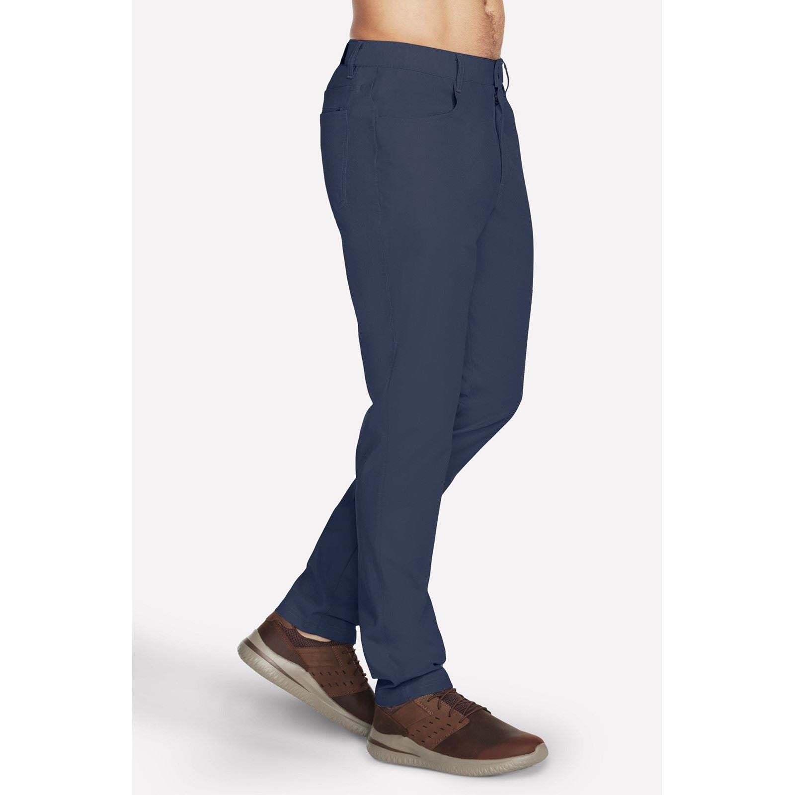 Skechers GO WALK Premium 5 Pocket Polyester Men's Grey Chino Pants