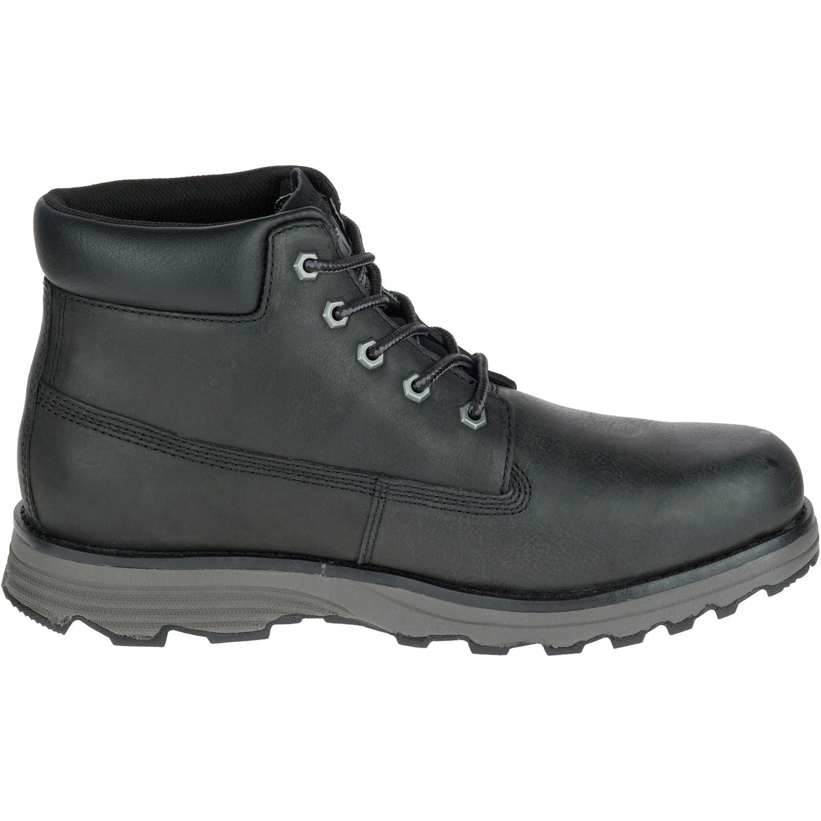 Caterpillar Founder Nubuck Leather Men's Black Ankle Boots