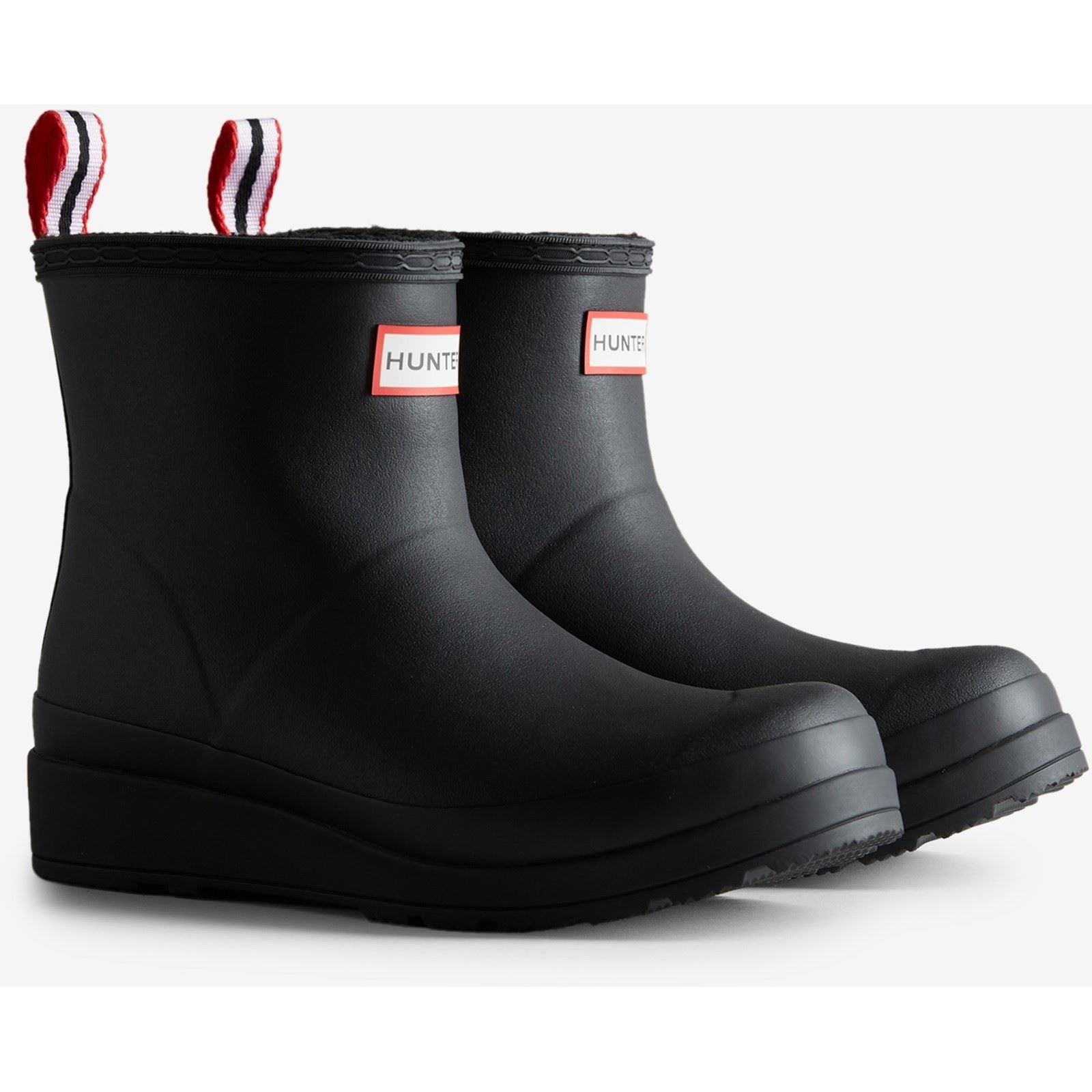 Hunter Play Short Rubber Women's Black Wellington Boots