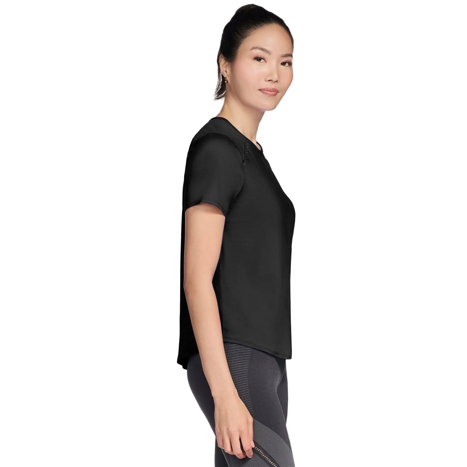 Skechers Stride Performance Tee Women's Black Activewear T-Shirts