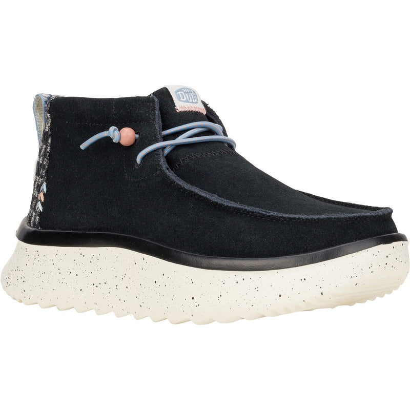 HEYDUDE Wendy Peak Hi Suede Women's Black Boots