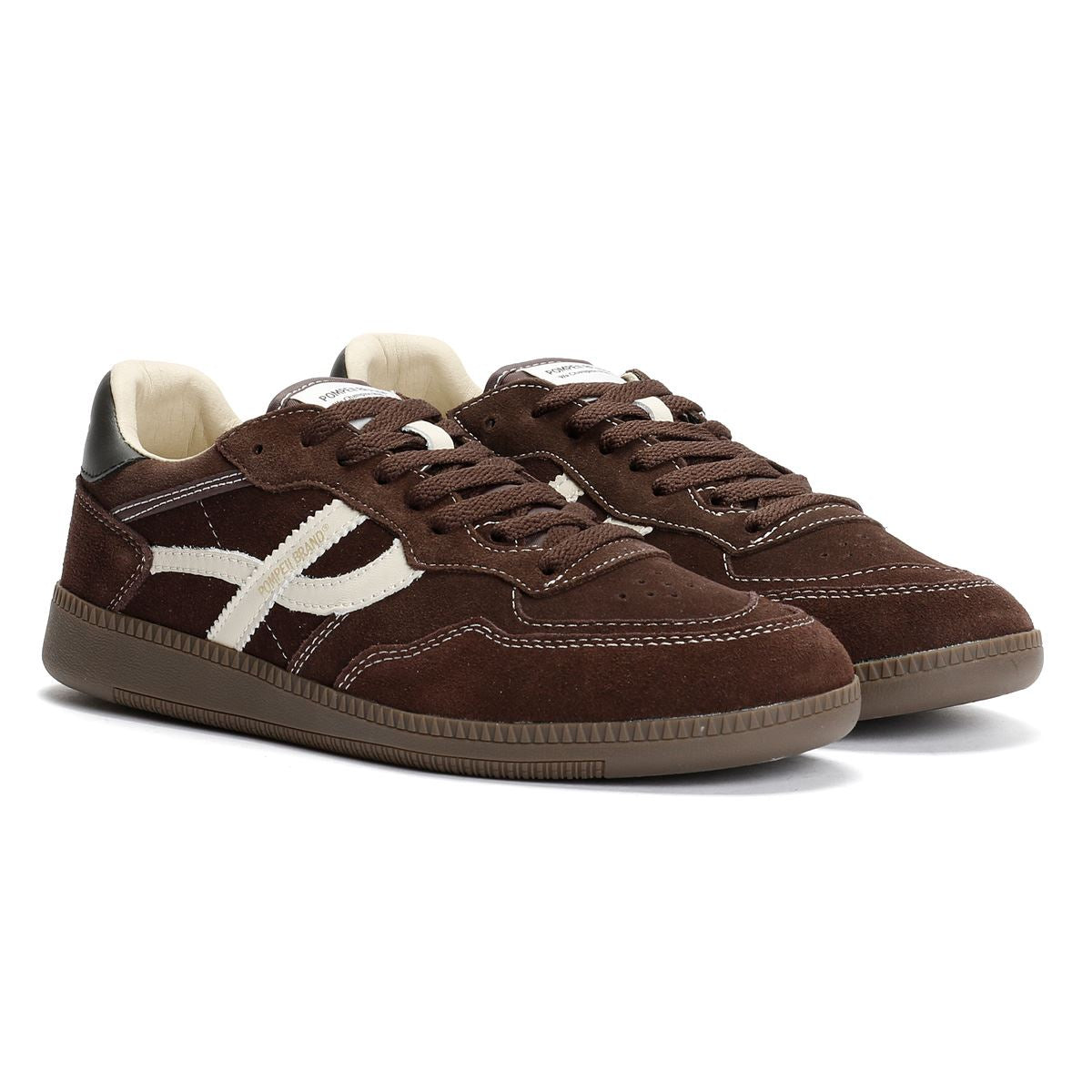 Pompeii Elan Sala Suede Men's Ecru/Biscuit Trainers