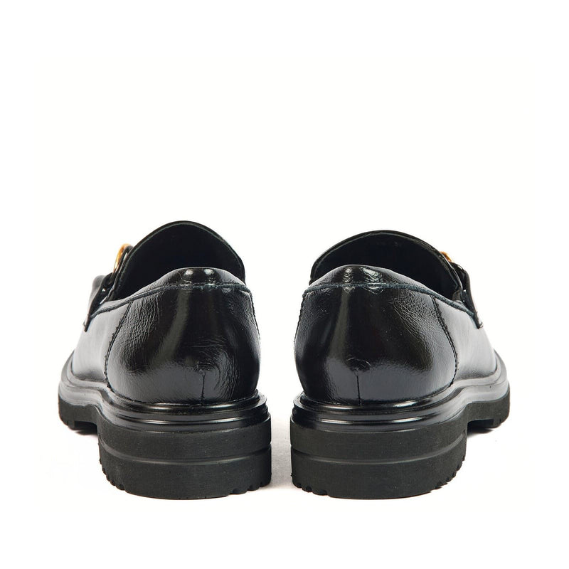 Pod Tate Faux Leather Women's Black Loafers