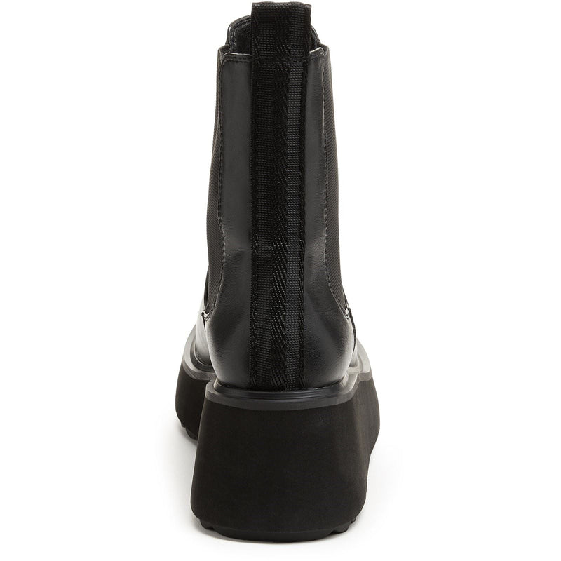 Rocket Dog Heyday Synthetic Women's Black Flat Chelsea Boots