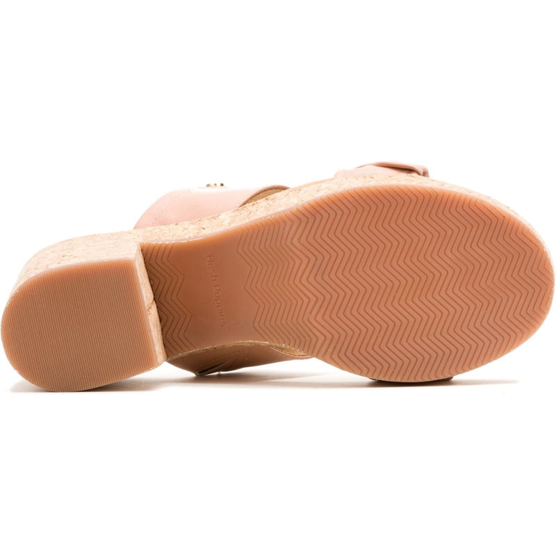 Hush Puppies Poppy Leather Women's Cafe Creme Sandals