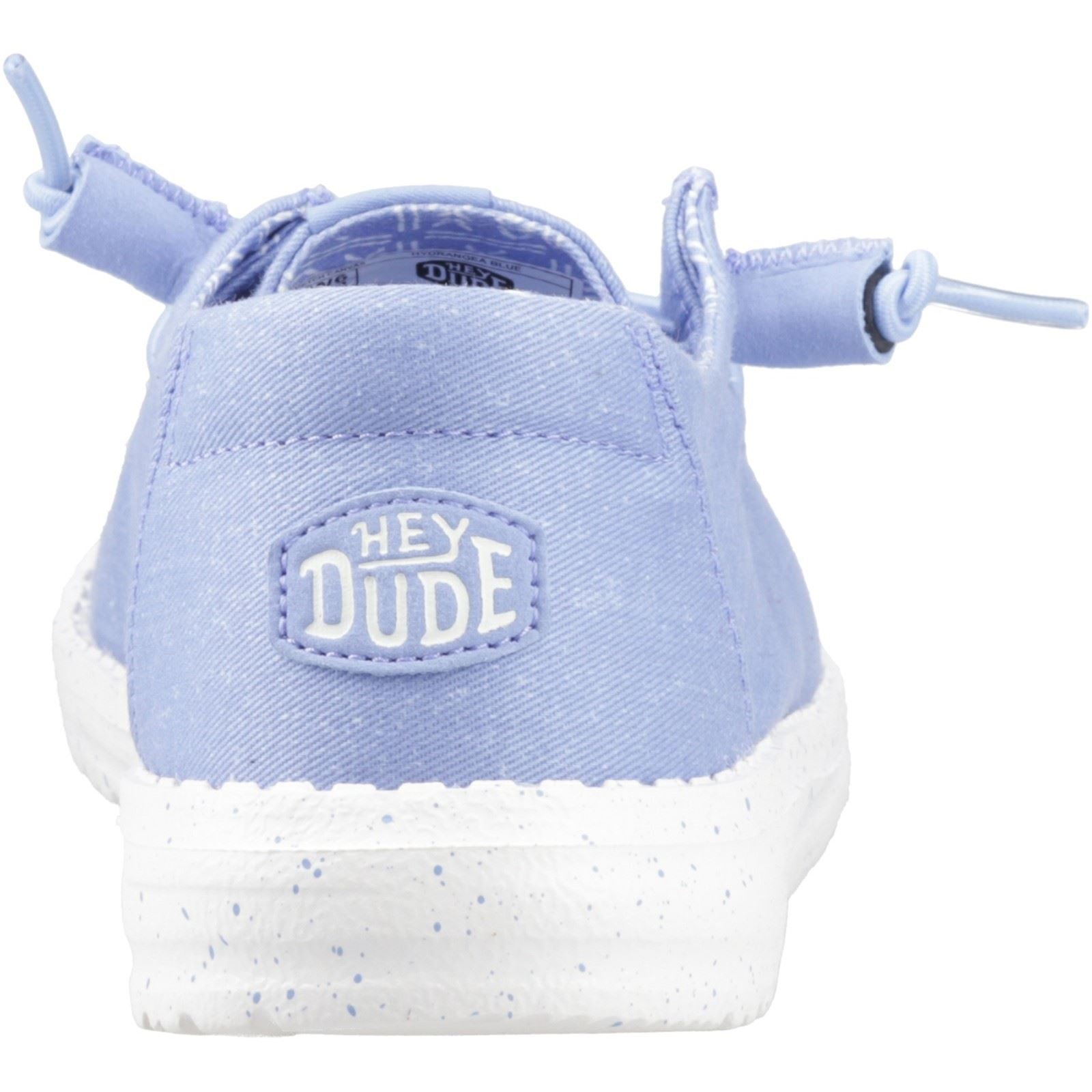 HEYDUDE Wendy Stretch Canvas Textile Women's Hydrangea Blue Loafers