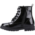 Hush Puppies Lauren Patent Leather Junior Black Boots