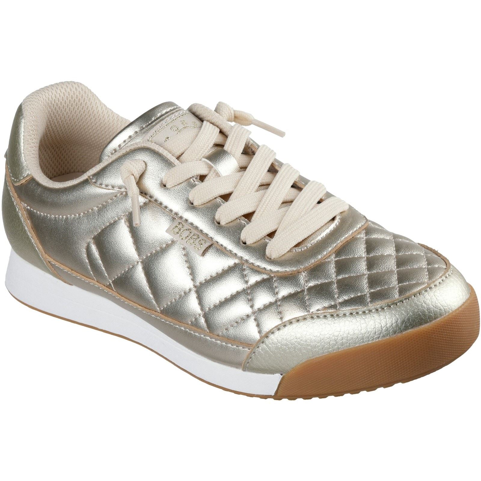 Skechers BOBS Billie Wild Comfort Synthetic Women's Gold Trainers