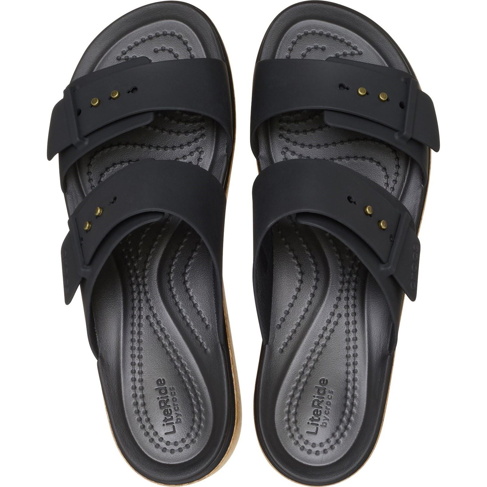 Crocs Brooklyn Buckle Women's Black Sandals