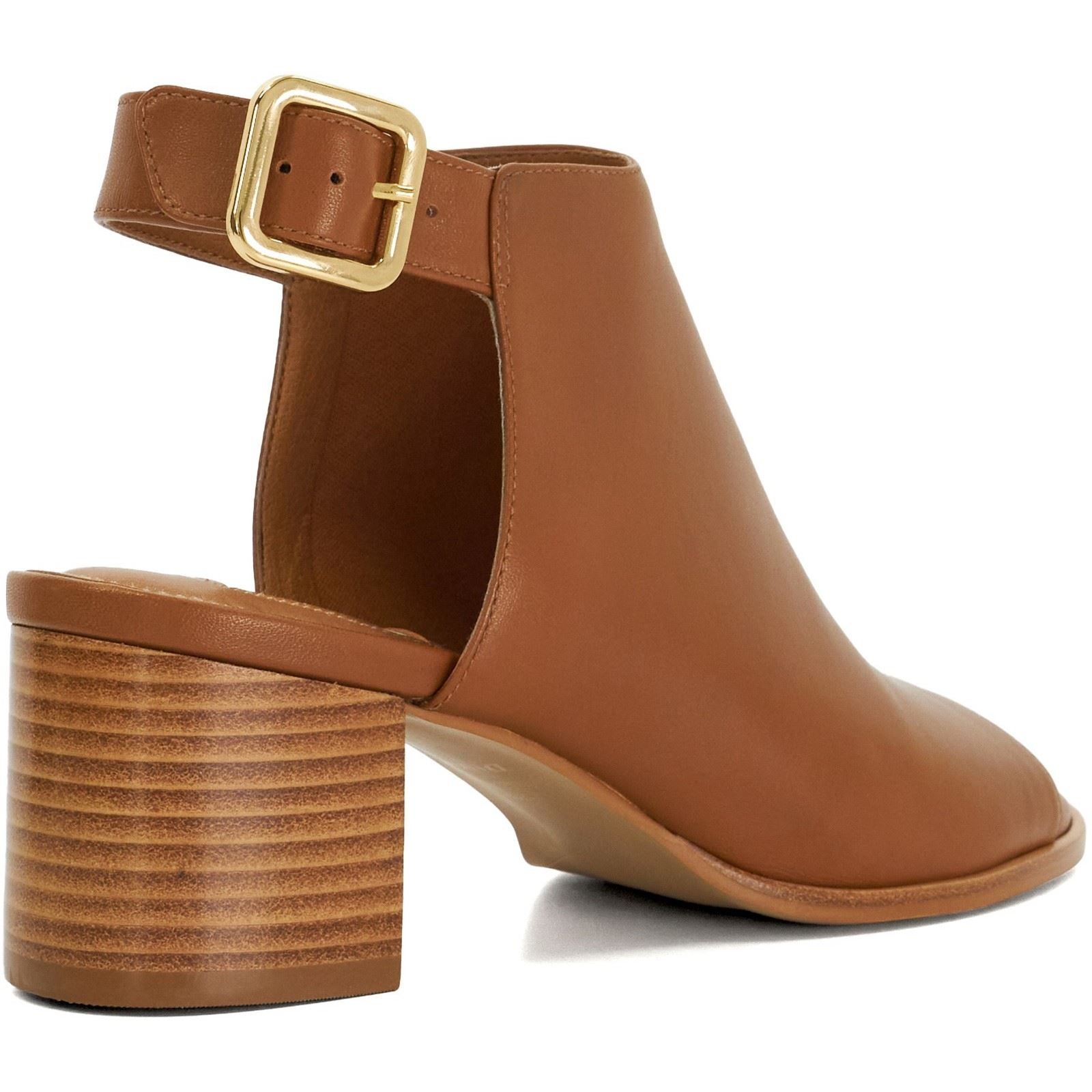 Dune Joupin Leather Women's Tan Heels