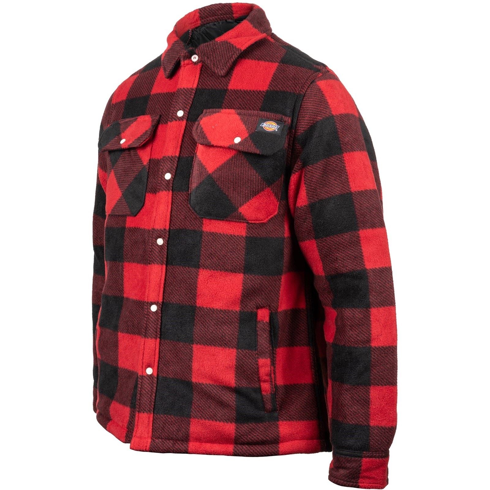 Dickies Portland Synthetic Men's Red Casual Shirt