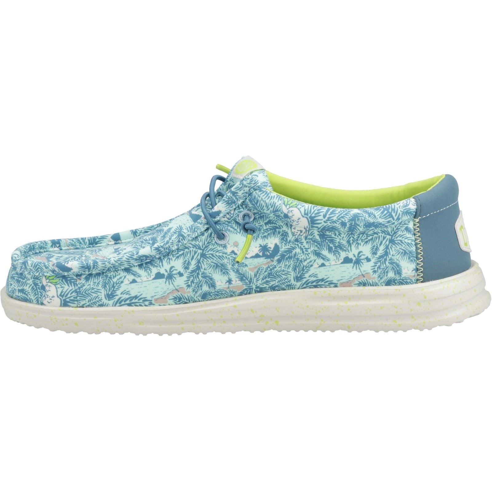 HEYDUDE Wally H2O Tropical Nylon Men's Blue Tropical Shoes
