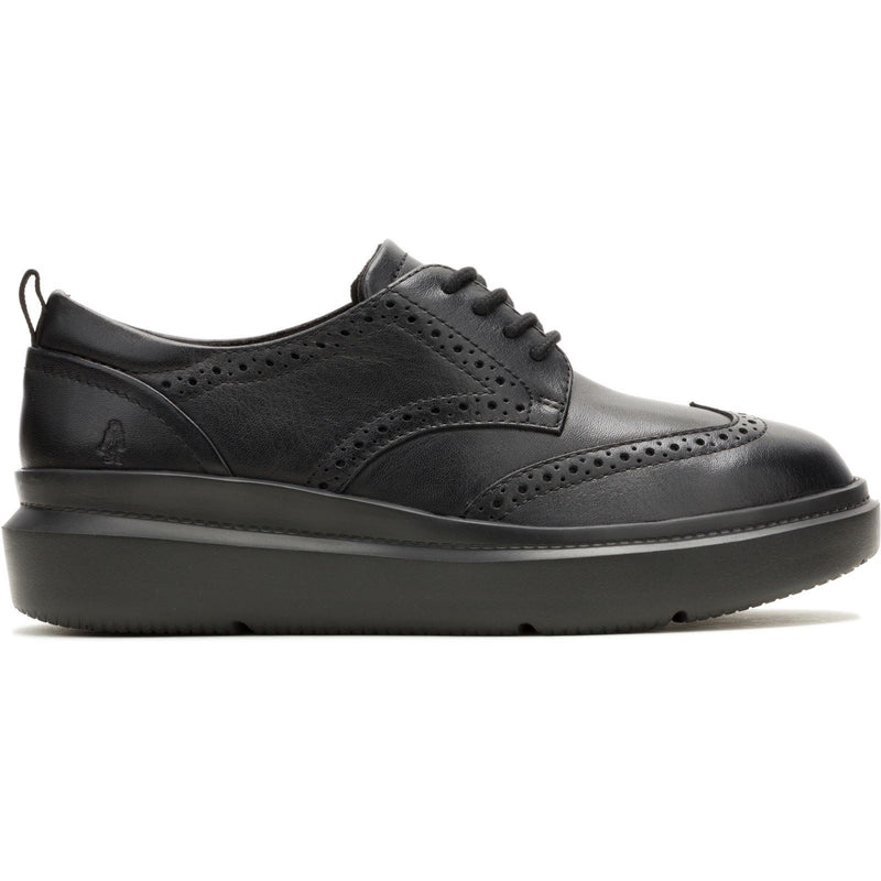 Hush Puppies Joy Leather Women's Black/Black Brogues Shoes