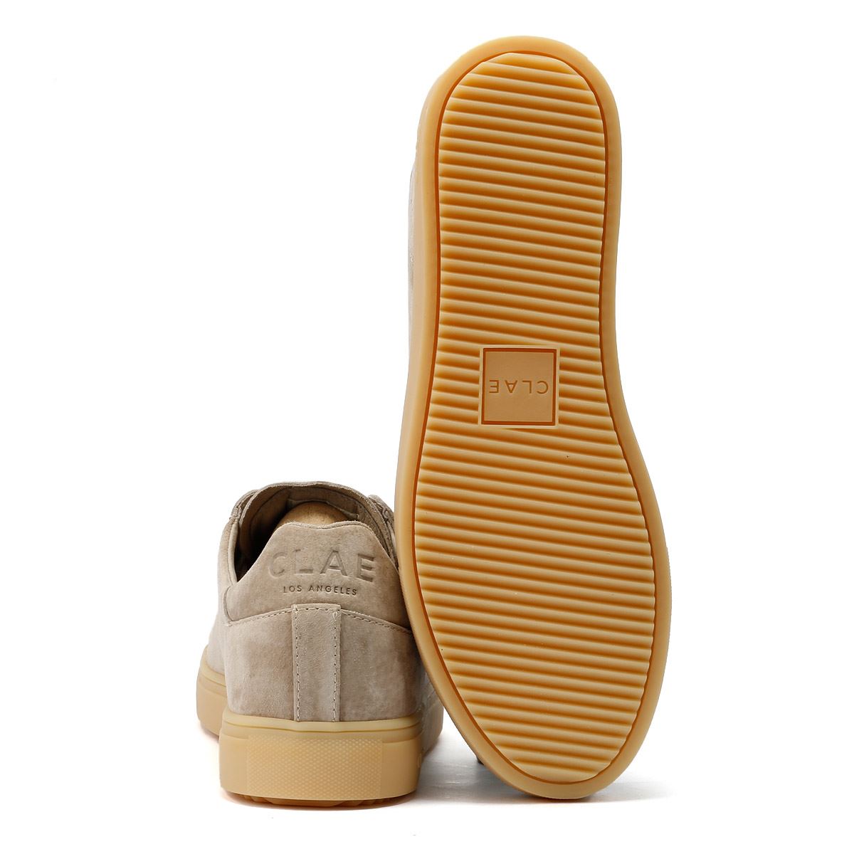 Clae Bradley Suede Men's Cashmere/Natural Gum Trainers