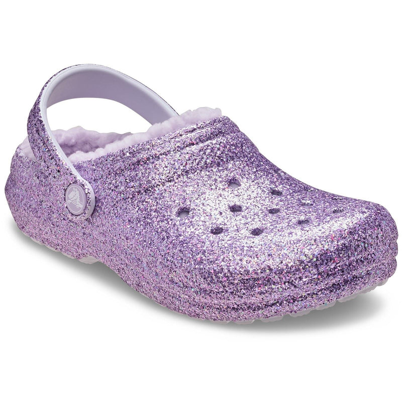 Crocs Classic Lined Clog Thermoplastic Kid's Purple Moon Clogs