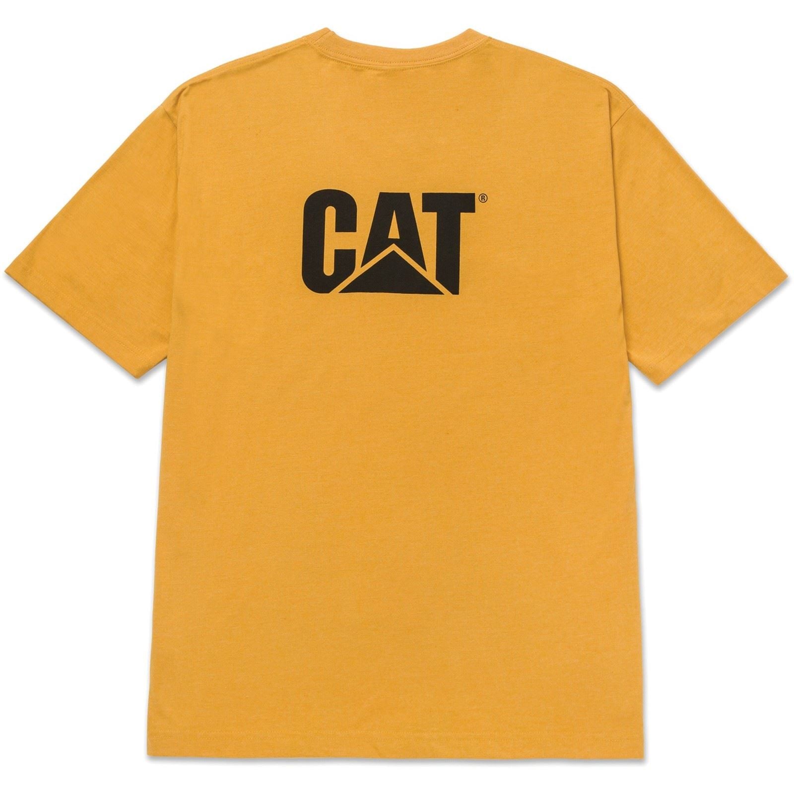 Caterpillar W05324 Trademark Cotton Men's Yellow T-Shirt