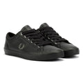 Fred Perry Baseline Leather Men's Black/Laurel Green Trainers